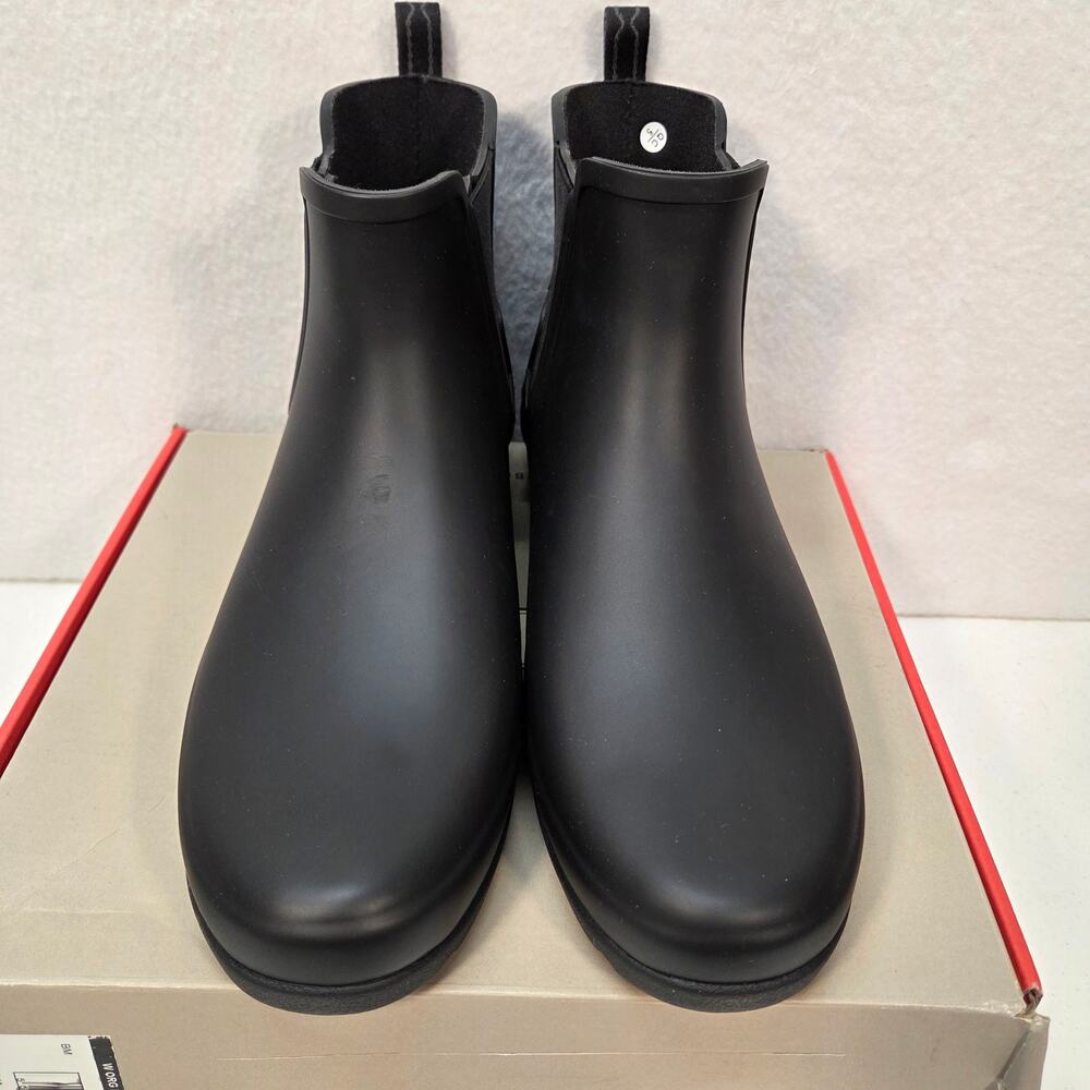 Hunter Commando Waterproof Chelsea Boots Pull On Black Womens Size US 10 EU 42 - Picture 12 of 13